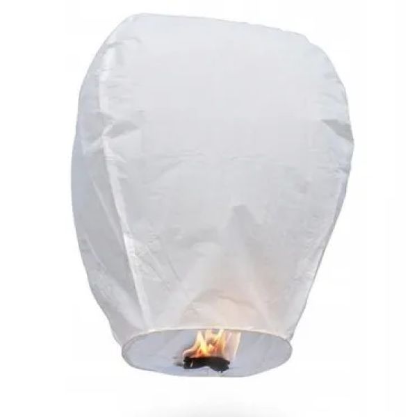 Biały lampion weselny Party Deco