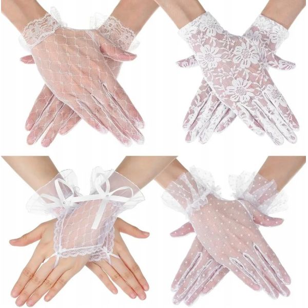 Koronkowe rękawiczki na śłub Modeo