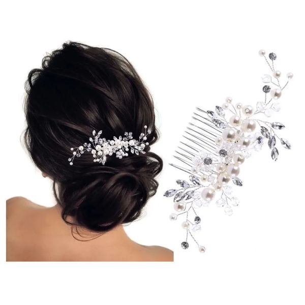 Miss Glow śłubny ozdobny grzebyk do włosów 